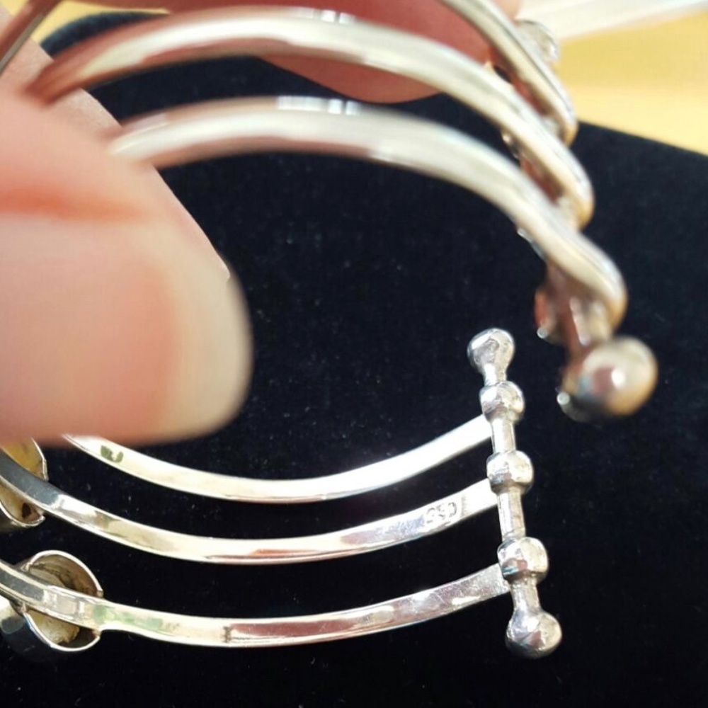 New Solid Peruvian Silver 950 Bracelet - image 3